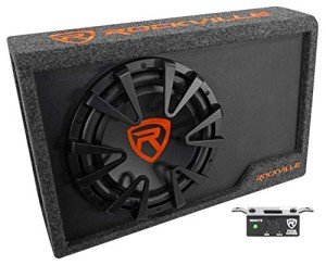 Rockville 12" 1200W Slim Powered Car Subwoofer