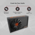 Rockville 12" 1200W Slim Powered Car Subwoofer