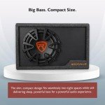 Rockville 12" 1200W Slim Powered Car Subwoofer