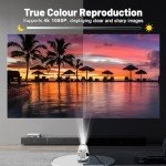 Portable 4K Mini Projector with WiFi and Bluetooth