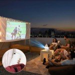 Portable 4K Mini Projector with WiFi and Bluetooth