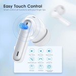 HKERR Wireless Earbuds with Noise Cancelling & Bass