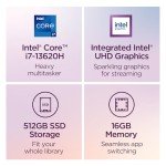 Lenovo IdeaPad Slim 3i - 2024 - Lightweight Laptop - Rapid Charge Boost - 14" FHD IPS Display - 16GB Memory - 512GB SSD Storage - Intel® Core™ i7-13620H - Arctic Grey