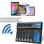 Depusheng HT7 Bluetooth Portable Audio Mixer 7-Channel