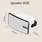 MWAU 400W Outdoor Bluetooth Speakers (2-Pack)