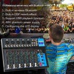 Depusheng HT7 Bluetooth Portable Audio Mixer 7-Channel