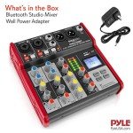 PYLE 4-Channel Bluetooth DJ Mixing Console