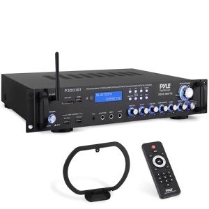 Pyle Bluetooth Power Amplifier - 3000W Audio Receiver