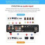 4-Channel Bluetooth 50W Home Audio Amplifier