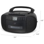 GPX Portable AM/FM Boombox with CD & Cassette