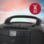 GPX Portable AM/FM Boombox with CD & Cassette