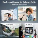 64MP 4K Camera with 16X Zoom and Flash