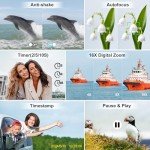 64MP 4K Camera with 16X Zoom and Flash