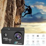 Xilecam 1080P WiFi Action Camera with 4xZoom