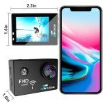 Xilecam 1080P WiFi Action Camera with 4xZoom