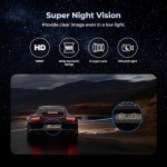 Pruveeo 12" 4-Channel Mirror Dash Cam