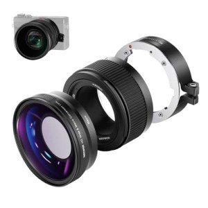 NEEWER 18mm Wide Angle & 10x Macro Lens for Canon G7X Mark III