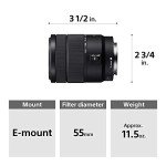 Sony 18-135mm F3.5-5.6 E-Mount Zoom Lens