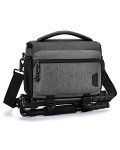 BAGSMART Compact Waterproof Camera Shoulder Bag - Grey
