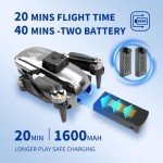 4K Camera Drone with FPV, 40 mins Flight