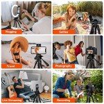 68" Tripod for Phones, Tablets, and Cameras