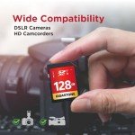 GIGASTONE 128GB SD Card Pack for Cameras