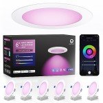 Rollin Light 6-Pack Smart Recessed LED Lights