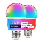 OREiN Color Changing Smart Light Bulbs - 2 Pack