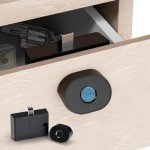 Smart Fingerprint Handle Lock for Cabinets and Drawers