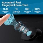 Smart Fingerprint Handle Lock for Cabinets and Drawers