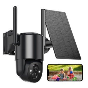 Wireless Outdoor Solar Security Cameras with Night Vision