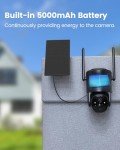 Wireless Outdoor Solar Security Cameras with Night Vision