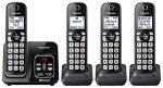 Panasonic Cordless Phone System with Bluetooth & 4 Handsets