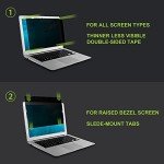 Ceydebne Laptop Privacy Screen 15.6 Inch Anti Blue Light Screen Protector, Laptop Screen Privacy Shield - 16:9 Aspect Ratio