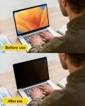 F FORITO 15.6 Inch Laptop Privacy Screen Protector, 360° Anti Peeping and Anti Glare Laptop Privacy Shield Compatible with 15.6" HP/Lenovo/Dell/Acer/ASUS/Thinkpad with 16:9 Aspect Ratio