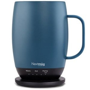 Nextmug Plus - Self-Heating Coffee Mug (Slate Blue)