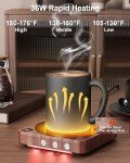 Wooden Mug Warmer with Temperature Display and Auto Shut Off