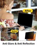 F FORITO 15.6 Inch Laptop Privacy Screen Protector, 360° Anti Peeping and Anti Glare Laptop Privacy Shield Compatible with 15.6" HP/Lenovo/Dell/Acer/ASUS/Thinkpad with 16:9 Aspect Ratio