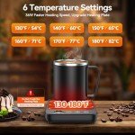 Electric Coffee Mug Warmer with 6 Temp Settings