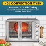 Elite Gourmet French Door Convection Oven, 47.5Qt