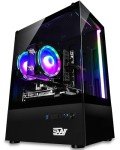 SAAV X1 Prebuilt Gaming PC Desktop - Intel Core i5 3.4GHz, 8GB RAM, GEFORCE GTX 750 GDDR5 GPU, 512GB NVME SSD, WiFi 5, Bluetooth, Win 10, Mouse Keyboard, PC Gaming Computer Desktop, 1-Year Warranty
