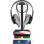 KAFRI RGB Headphone Stand with Wireless Charger