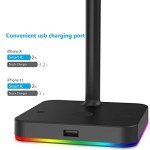 KAFRI RGB Headphone Stand with Wireless Charger