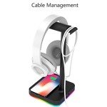 KAFRI RGB Headphone Stand with Wireless Charger