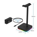 KAFRI RGB Headphone Stand with Wireless Charger