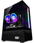 SAAV X1 Prebuilt Gaming PC Desktop - Intel Core i5 3.4GHz, 8GB RAM, GEFORCE GTX 750 GDDR5 GPU, 512GB NVME SSD, WiFi 5, Bluetooth, Win 10, Mouse Keyboard, PC Gaming Computer Desktop, 1-Year Warranty
