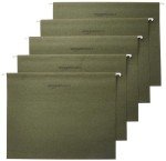 Amazon Basics Green Hanging File Folders - 25 Pack