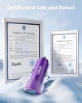 TOLLEFE Dual USB Car Phone Charger with LED