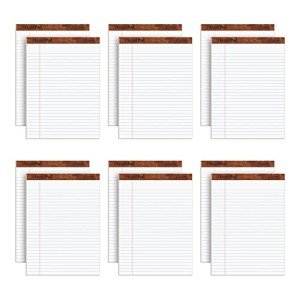 TOPS Wide Ruled Legal Pads, 12 Pack
