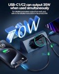 Rocoren 70W USB C 4-Port Car Charger
